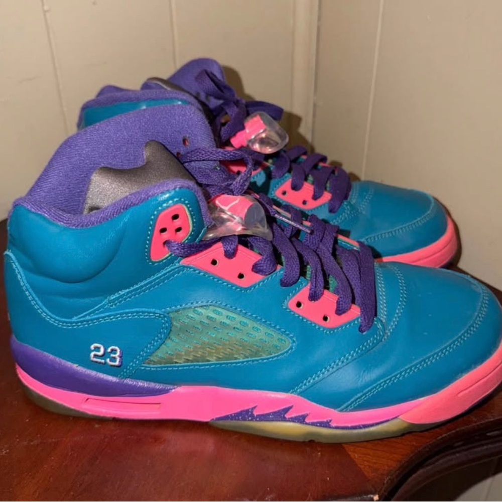 Air Jordan 5 Tropical Teal Kids Size 7y